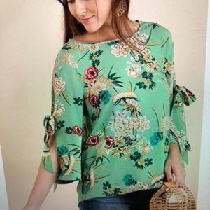 3/4 Sleeve Printed Top